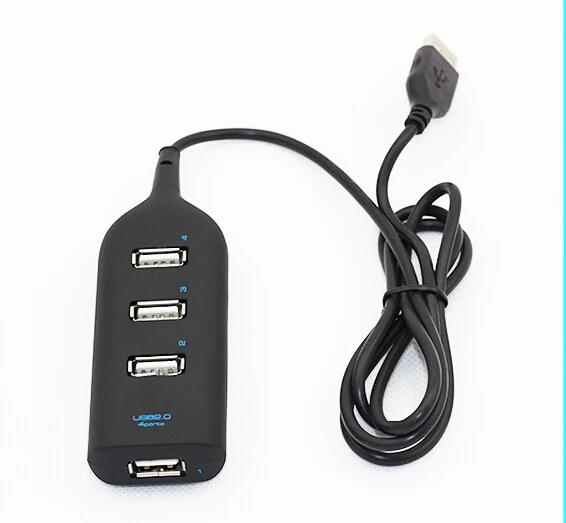 

Factory Cheap Wholesale Price 4 Port Splitter USB2.0 Hub USB2.0 to 4 Port USB2.0 Hub Adapter Mini USB 2.0 HUB For PC Computer, Black/white/customized