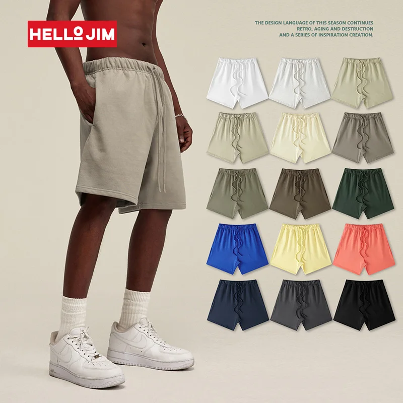 Custom Cotton Shorts 425g Heavyweight Short Pants Street Wear Shorts Men Streetwear