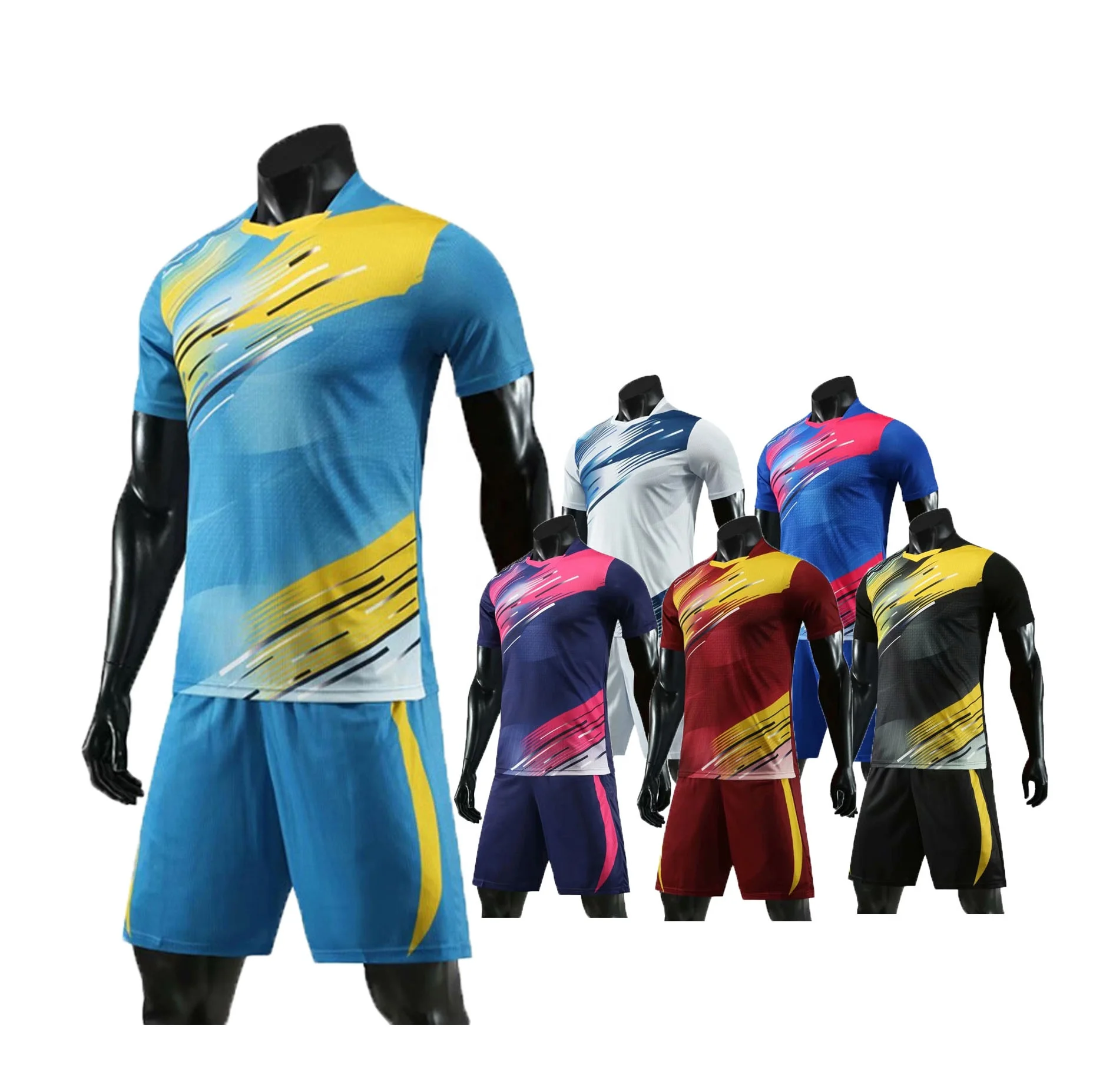 

100% polyester wholesale cheap custom sublimated soccer kits football jersey