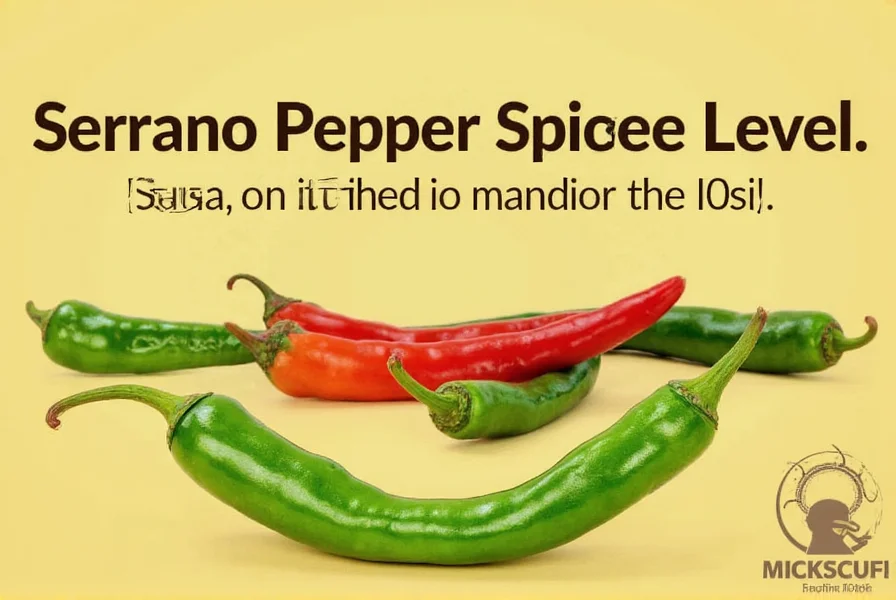 Serrano peppers displayed in a grocery store