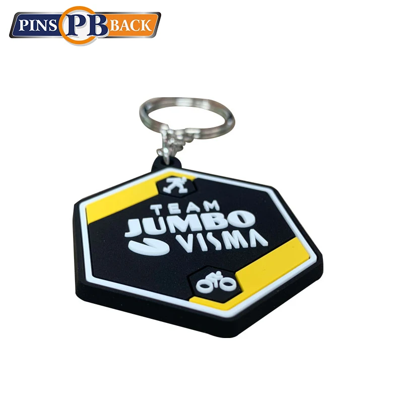 

soft PVC rubber keychain Factory Custom Logo Design soft Key Chain Personalized Embossing metal PVC rubber key chain