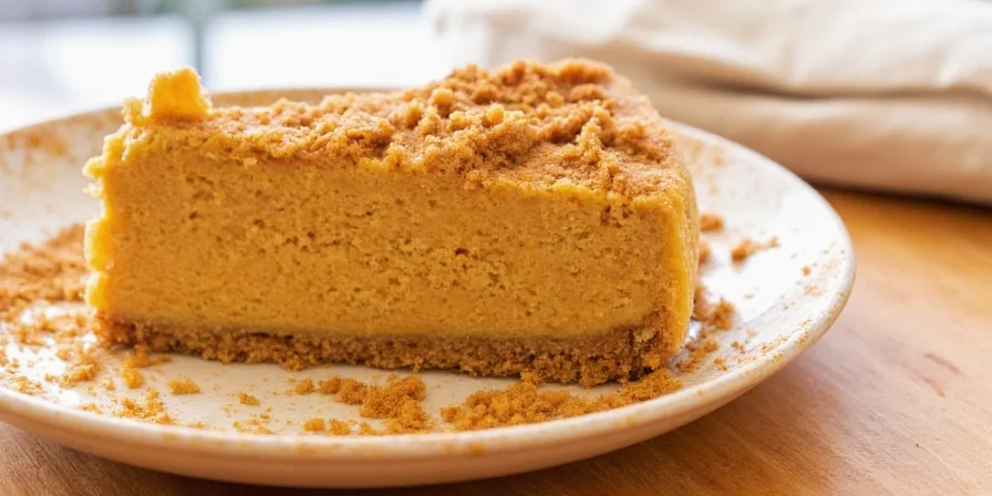Close-up of ginger cookie crust texture