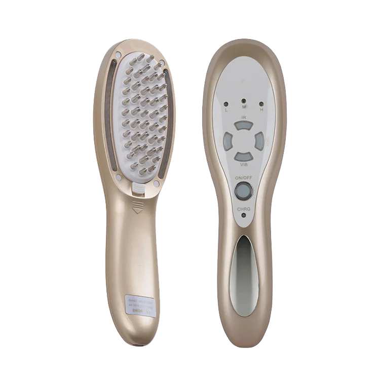 

2021 new hair loss comb With Ionic Hair Brush Liquid Comb Massager Hair, Gold