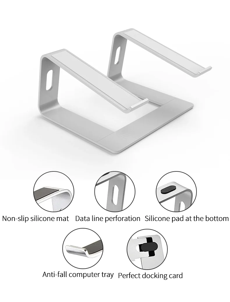   Best Laptop Ergonomic Stand 2020 Aluminum Adjustable Laptop Computer Stand for MacBook Pro
