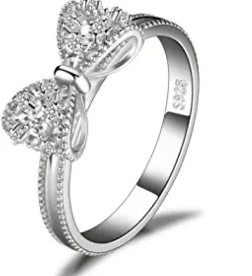 

Sandro Jewelry Palace 14K gold-plated 925 sterling silver women's ring cubic zirconia love ring