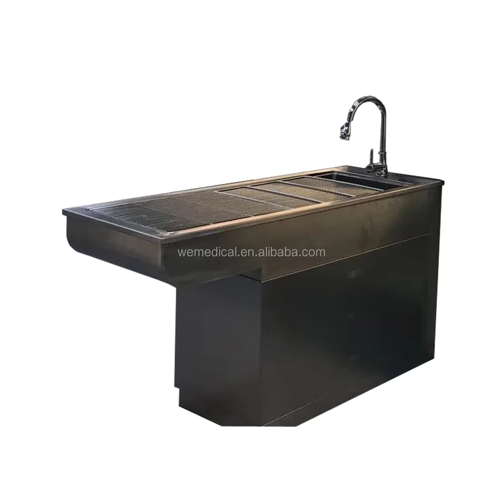 
Animals clinic stainless steel wet table with faucet for dogs surgery 