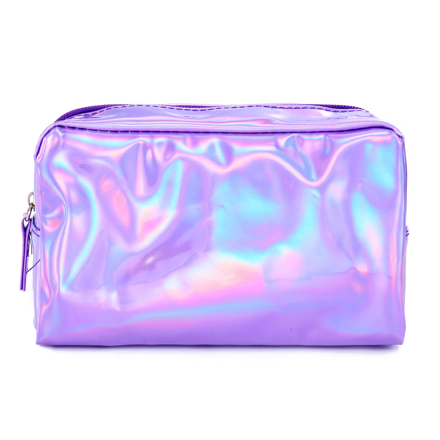 

New square PU makeup bag laser shooter makeup bag student laser pen bag colorful pillow laser wallet