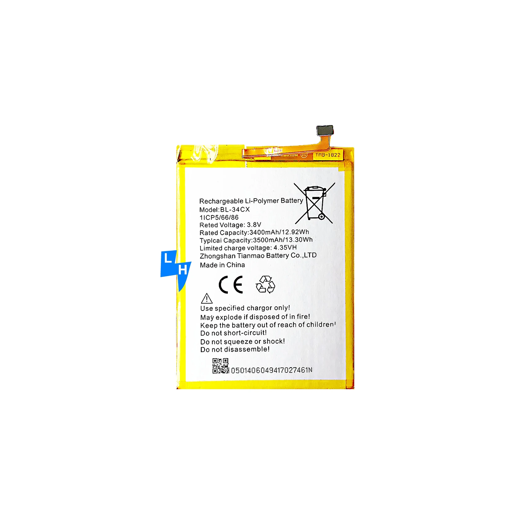 

3500mAh BL-34CX X627 mobile phone battery for infinix Smart 3 Plus battery rechargeable batteries