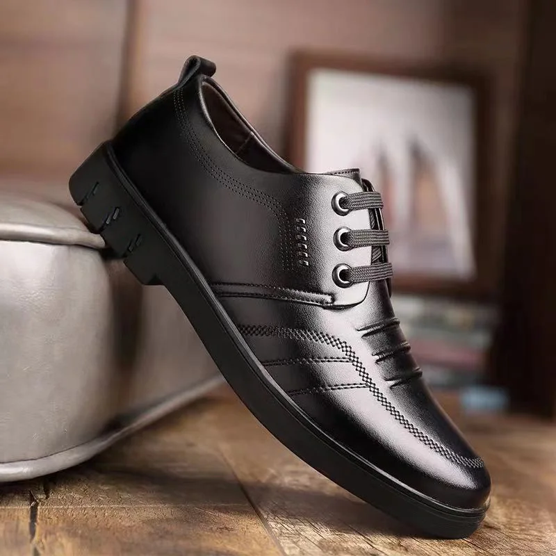 

Customizable Durable Pu Surface Outdoor Men Leather Casual Shoes