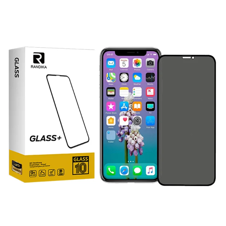 

Good Quality 9H Privacy Screen Protector For Iphone 12 12 Pro 12 Pro Max, Black