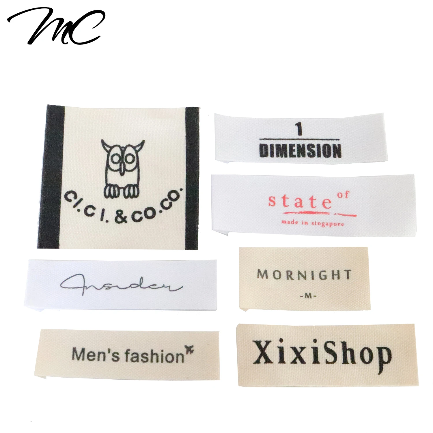 

Eco High Quality Die Cut Printed Labels With Own Logo For Clothing, Custom color
