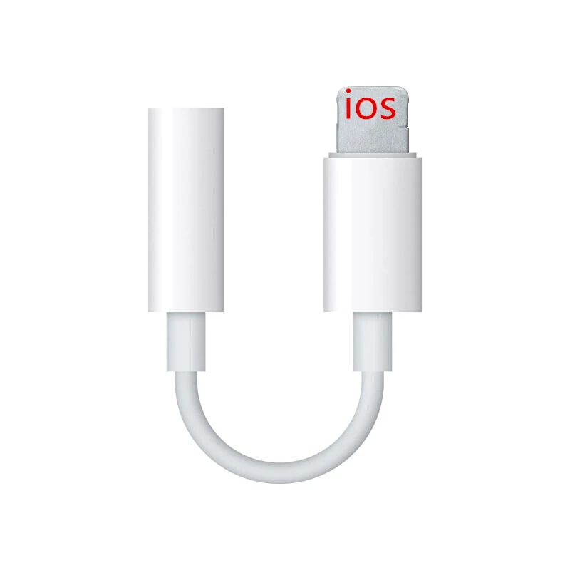 

Original Female 3.5mm Jack Earphone To 3.5 Mm Headphone Jack Adapter Cord Aux Cable Audio Connecto For Apple, White