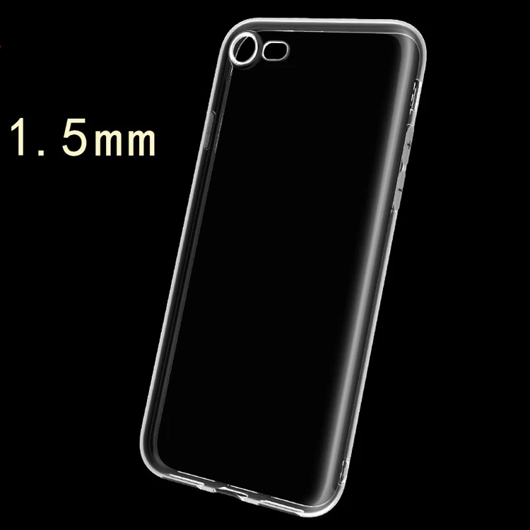 

Luxury fashion smart phone accessories high clear 1.5mm thickness TPU transparent shockproof phone cover case for huawei p8 lite