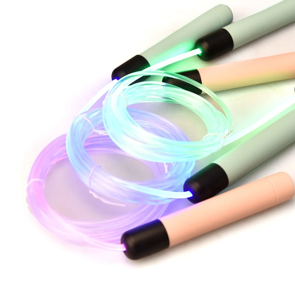 

Skipping Rope Led Lights for Exercise Glow in The Dark Fitness Skipping Jump Rope for Children Adults Trainer, Customized color