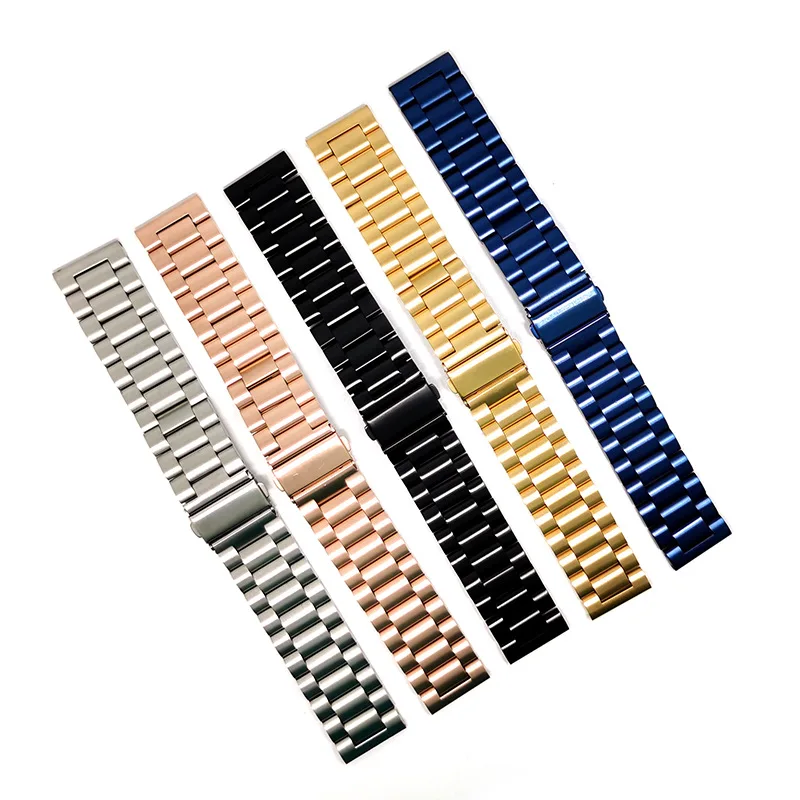 

16 18 20 22mm quick release solid metal stainless steel watch band strap