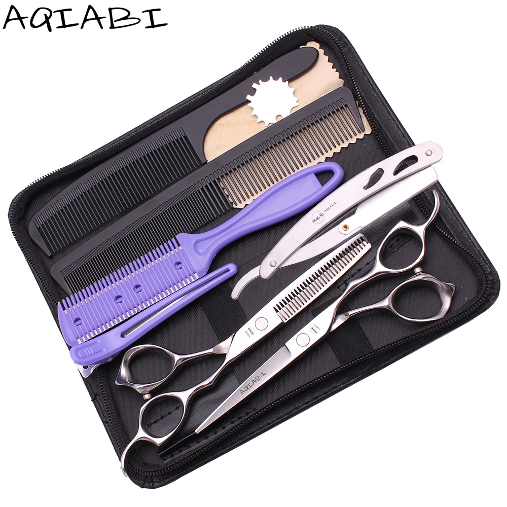 

Hair Cutting Scissors Professional 6'' AQIABI JP Stainless Scissors Hair Cutting Scissors Salon Barber Shears Hairdresser A1024, Shiny