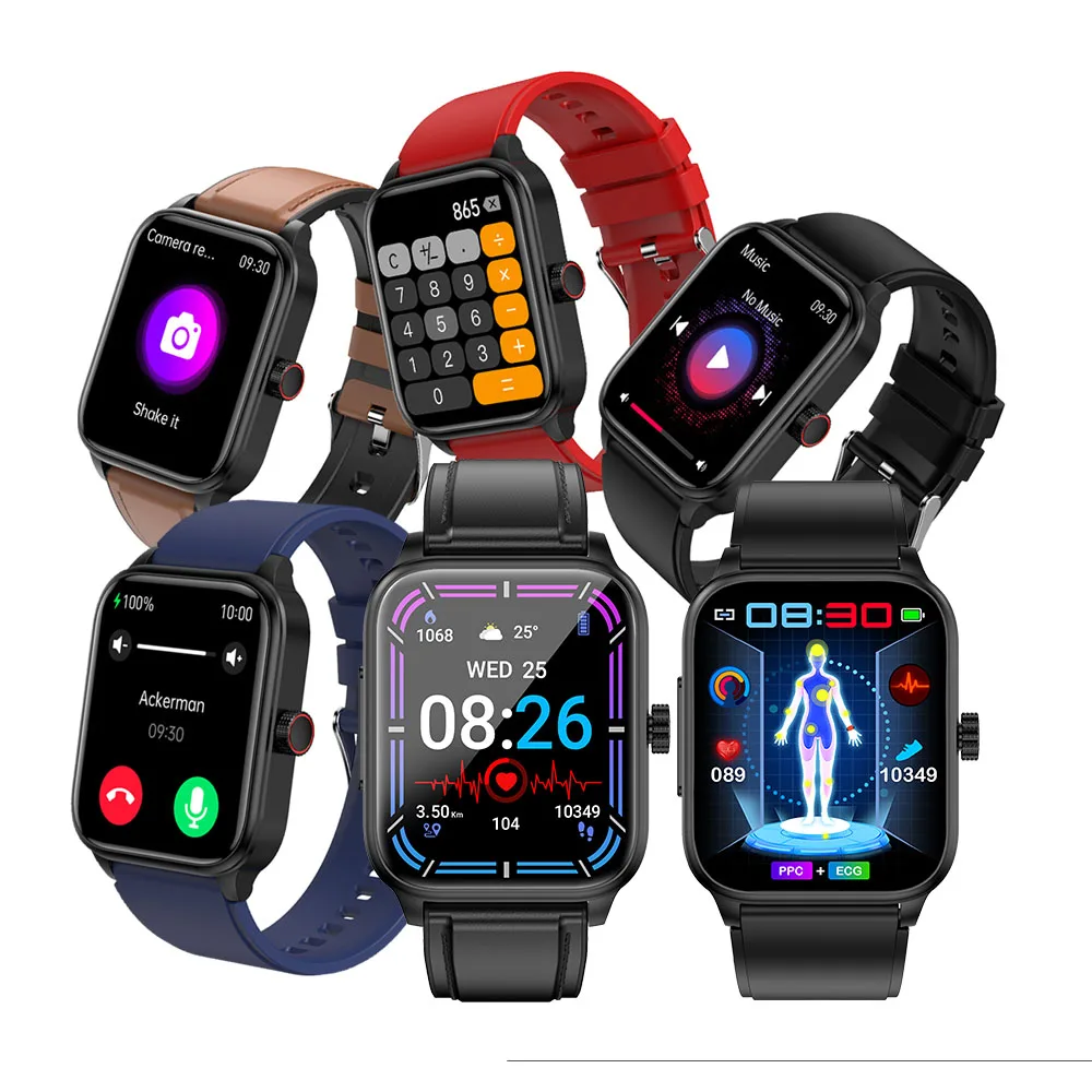 

ET540 NFC AI voice BT calling phone ECG AI medical diagnosis health monitoring fitness smart watch ET540