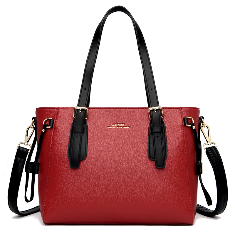 

Factory Wholesale Luxury Ladies Bucket Handbag Pu One Shoulder Crossbody Ladies Handbag Leather Tote Bag