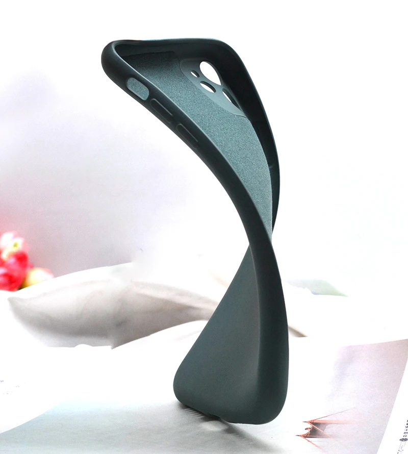 

Ultra thin Soft TPU Shockproof Cover for iPhone Camera Protective Liquid Silicone Phone Case For iPhone 12 11, Accept customized