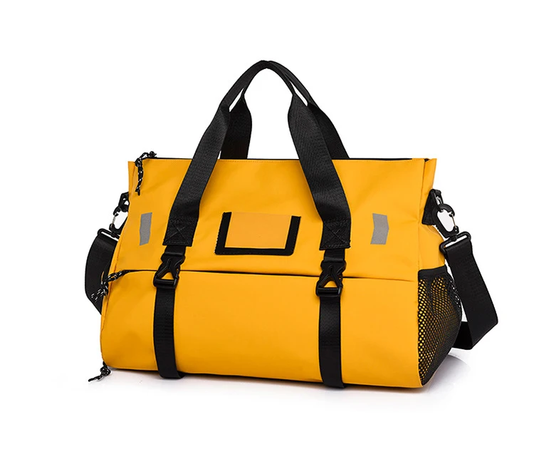 

Swimming Fitness bag Duffle BGym Sport Bag with Shoe Compartment Wet Pockets Holdall Weekender Women Duffel Bag, Yellow, pink black, gray , or custom other colors