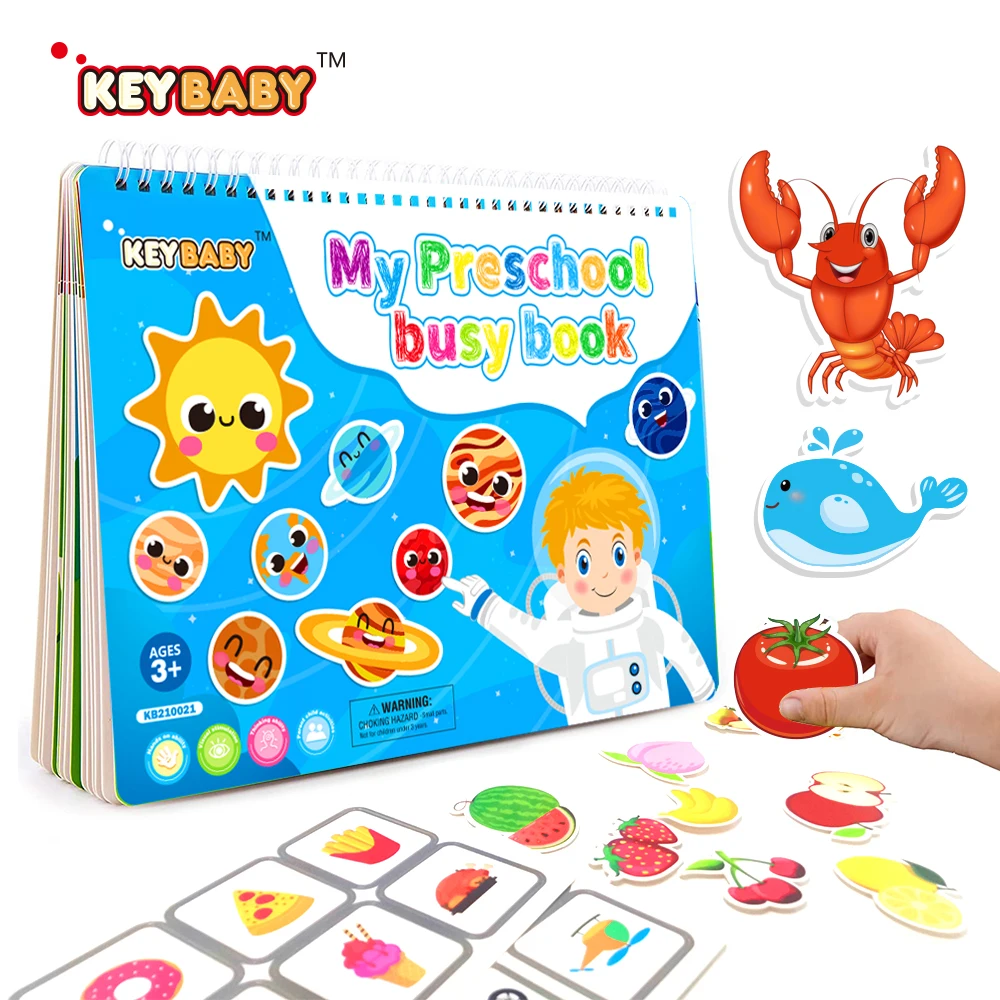 

Custom printed Children early education quiet felt books preschool busy book for kids