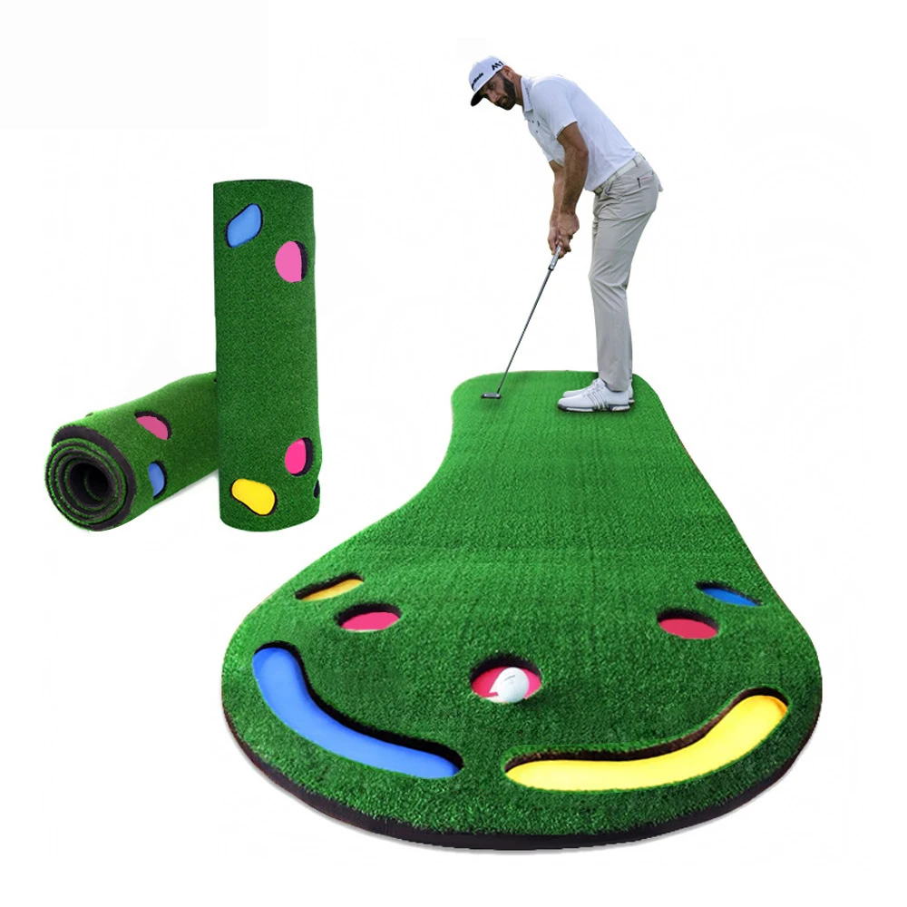 

Golf Putting Green Mat Portable Synthetic Turf Mat Practicing and Training Golf Game and Gift tool for Home