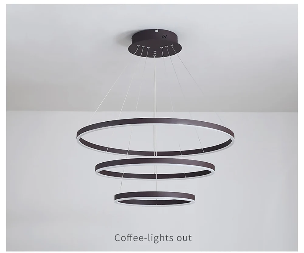 Hotel Lobby Residential Fashion design LED Chandelier Circular Pendant Light