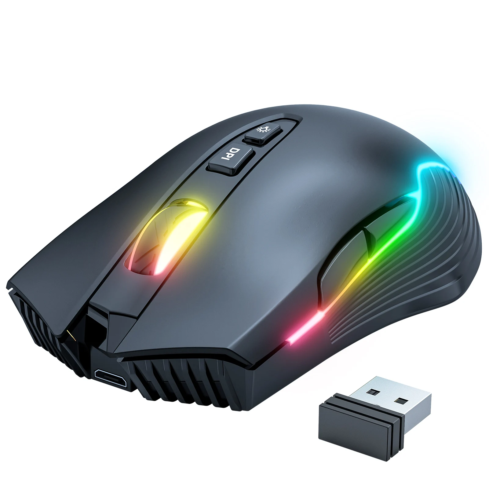 

Free Sample ONIKUMA CW905 2.4G Wireless Gaming Mouse 3600 DPI 7 Keys RGB Wireless Gaming Mouse