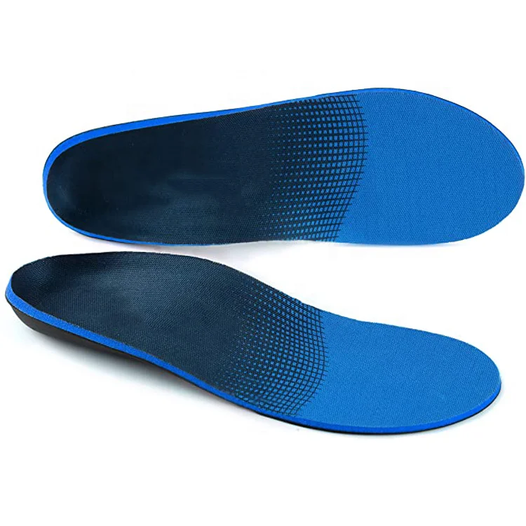 

Amazon Hot sale Insole supplier plantar fasciitis shock absorb high arch support orthopedic sport shoes insole for flat foot, Blue