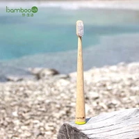 

Eco friendly custom logo toothbrush bamboo 100% biodegradable charcoal tooth brush for kids and adults