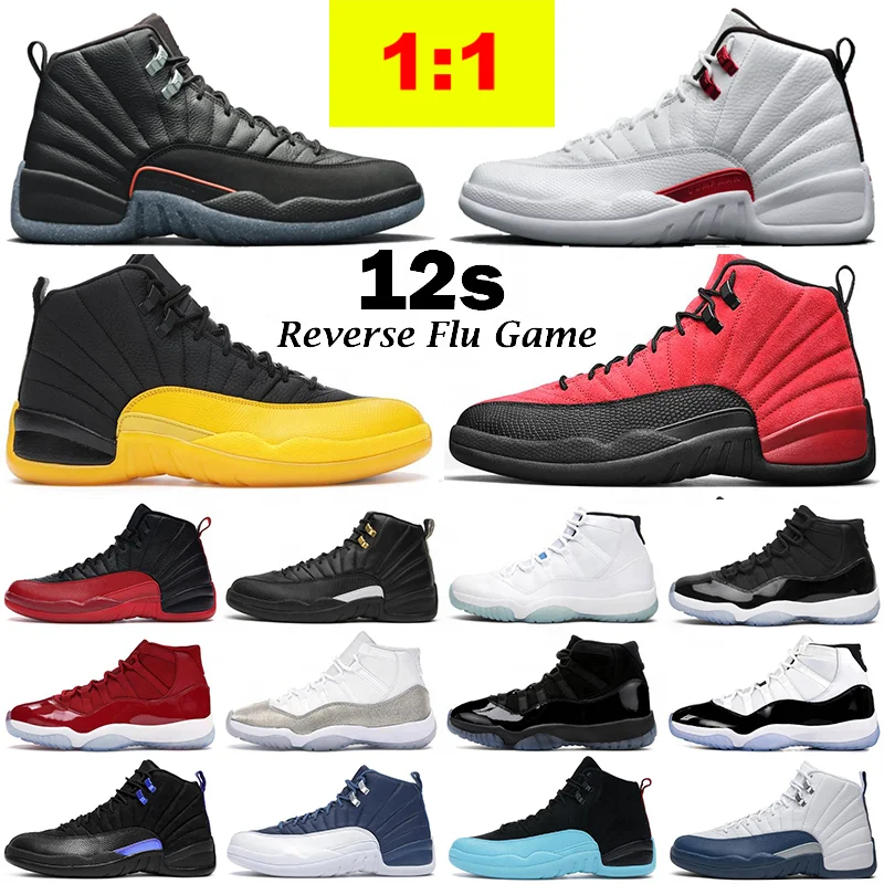 

High top shoes basketball shoes jumpmen AJ 12s 12 retro Twist Utility Reverse Flu Game Dark women men's sneakers 12 retro