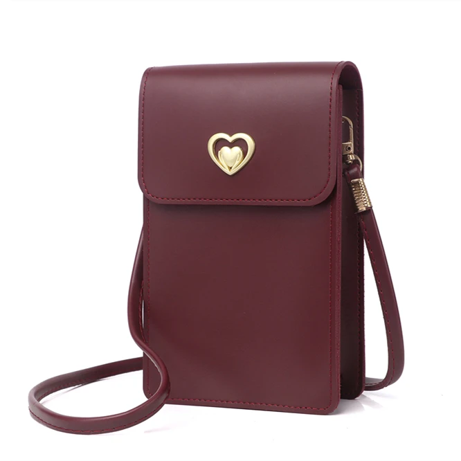 

Hot sale bulk hand bag korea style diamonds wallet women phone case