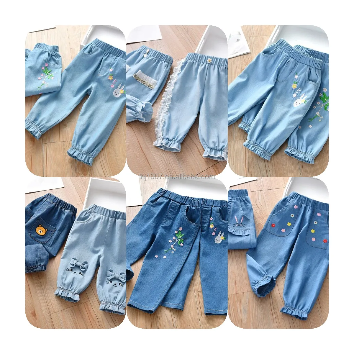 

Baby pants outside wear boy and girl long jeans fashion children's jeans wholesale