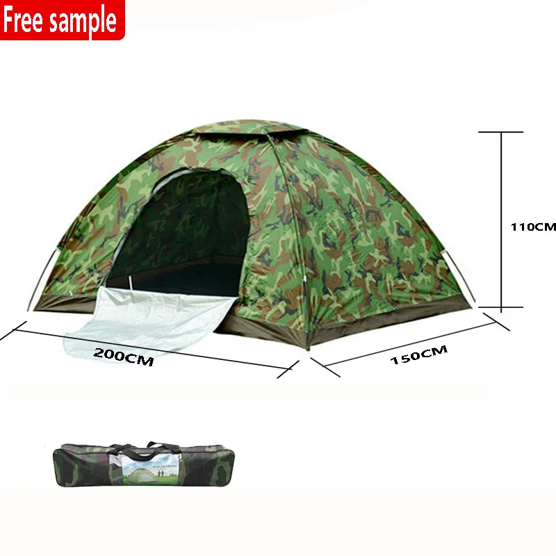 

Factory direct hair super cheap low price camouflage cheap outdoor single free tent