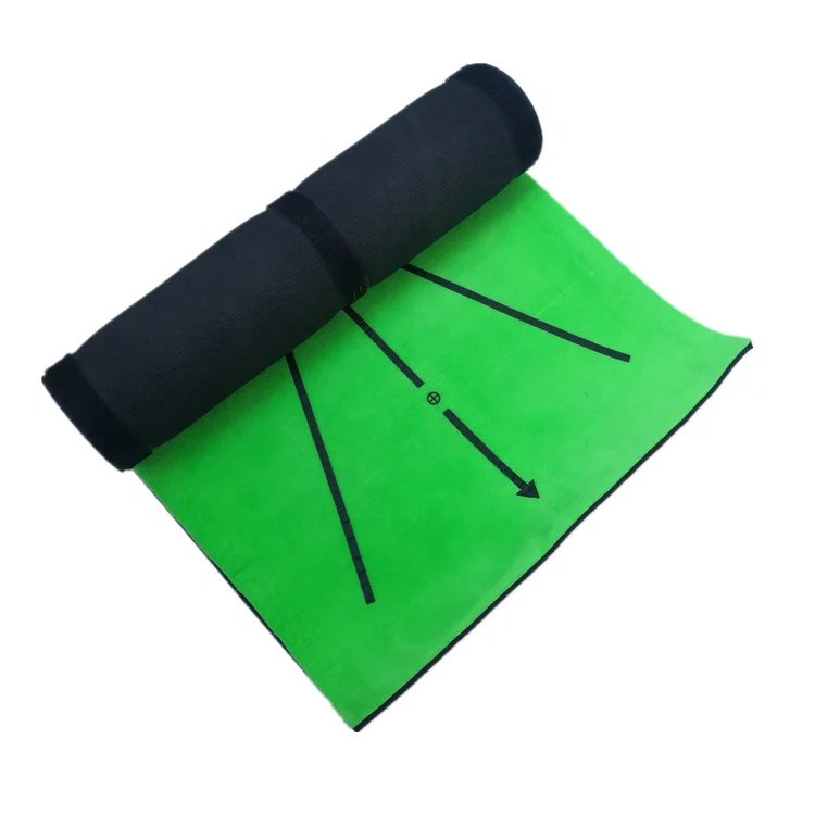 

Amazon Hot Sales OEM Factory Golf Swing Detection Batting Mat Indoor Simulated Strike Golf Mat, Green