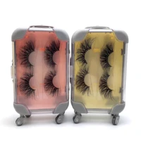 

2020 Newest Design 25mm 3d Mink Eyelashes Packaging Siberian Mink Fluffy 25mm Lashes With Customize Own Brand Box