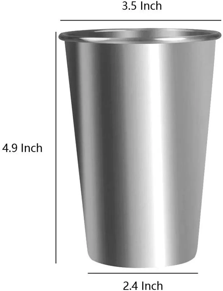 

Traveling Outdoor Camping 304 Stainless Steel Beer Cup Cold Water Drinks Cup