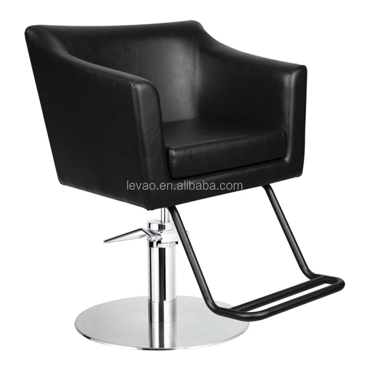 modern black salon cutting chair hydraulic barber chair for barbershop ...