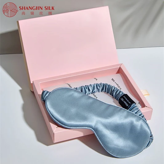 

Factory Direct Supply Cute 100% Mulberry Silk Eye Mask With Silk Bag For Travel, Customized color