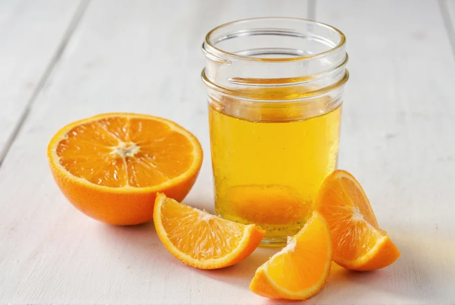 Table showing orange zest substitutions with ingredients and flavor profiles