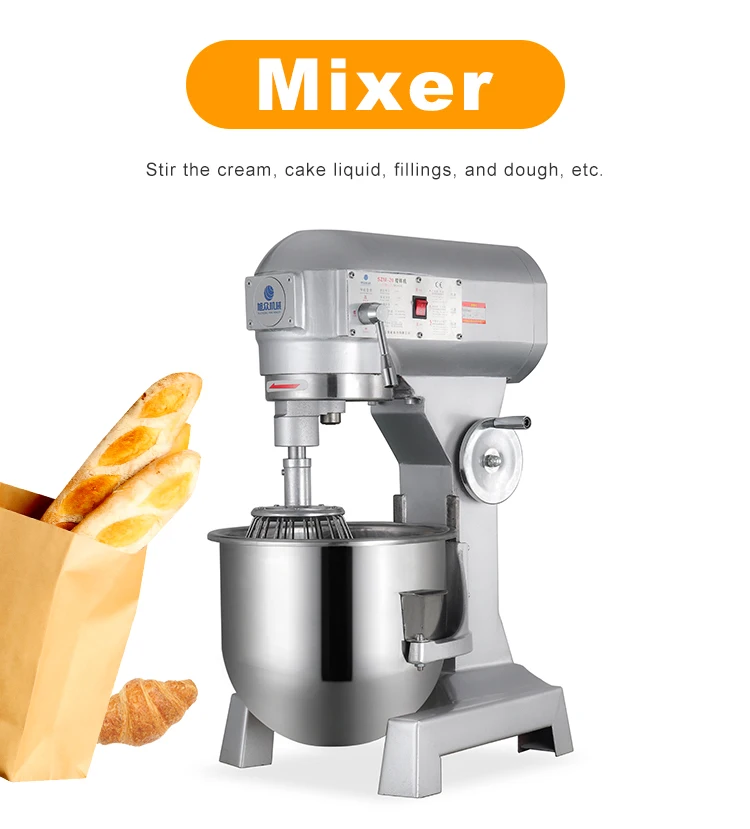 Commercial Wheat Dough Mixer Machine Wholesale Price 20l Dough Mixer