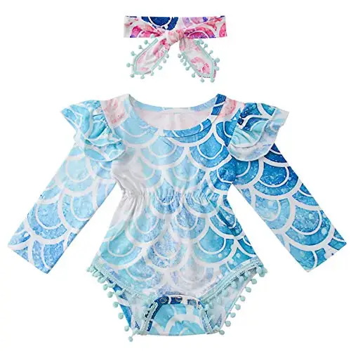 

Top quality children's wear girl's printed one-piece tassel set tassel headwear