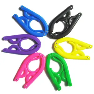Image of Colourful plastic travel folding magic hanger for clothes