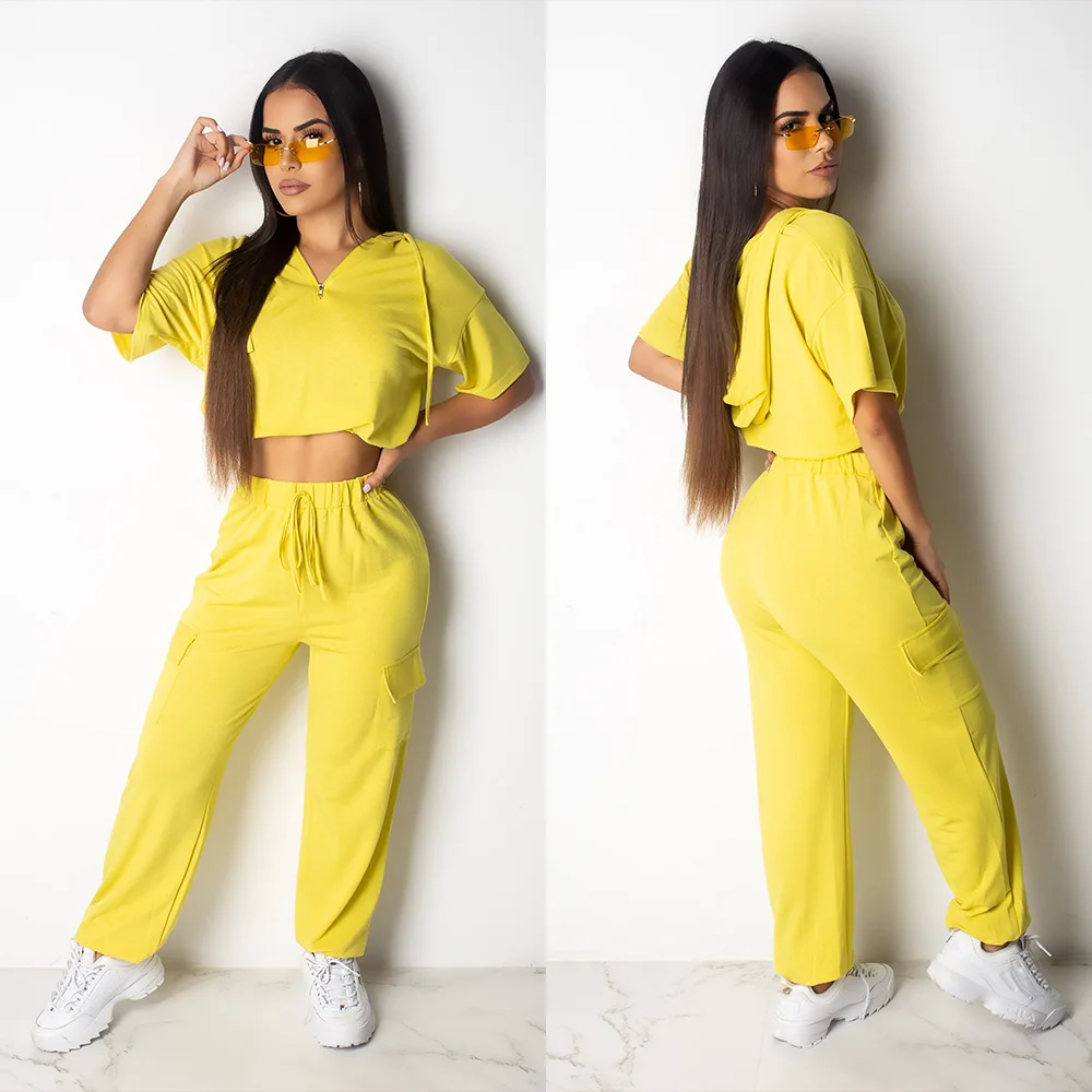 

YD -M922 Wholesale summer 2021 trendy new arrivals clothing printed pants outfits 2 piece set for women