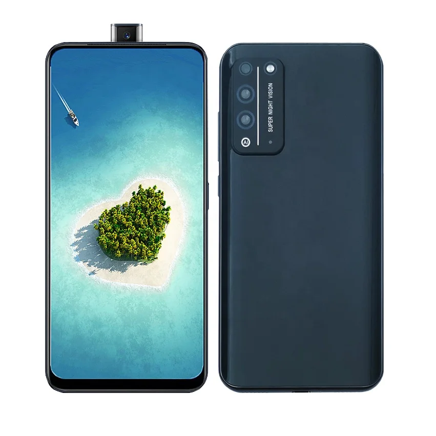 

Hot Selling Telescopic Lift Camera Smart phone Android 3G Telefonos Celulares 6.35 inch full Screen, Black blue white