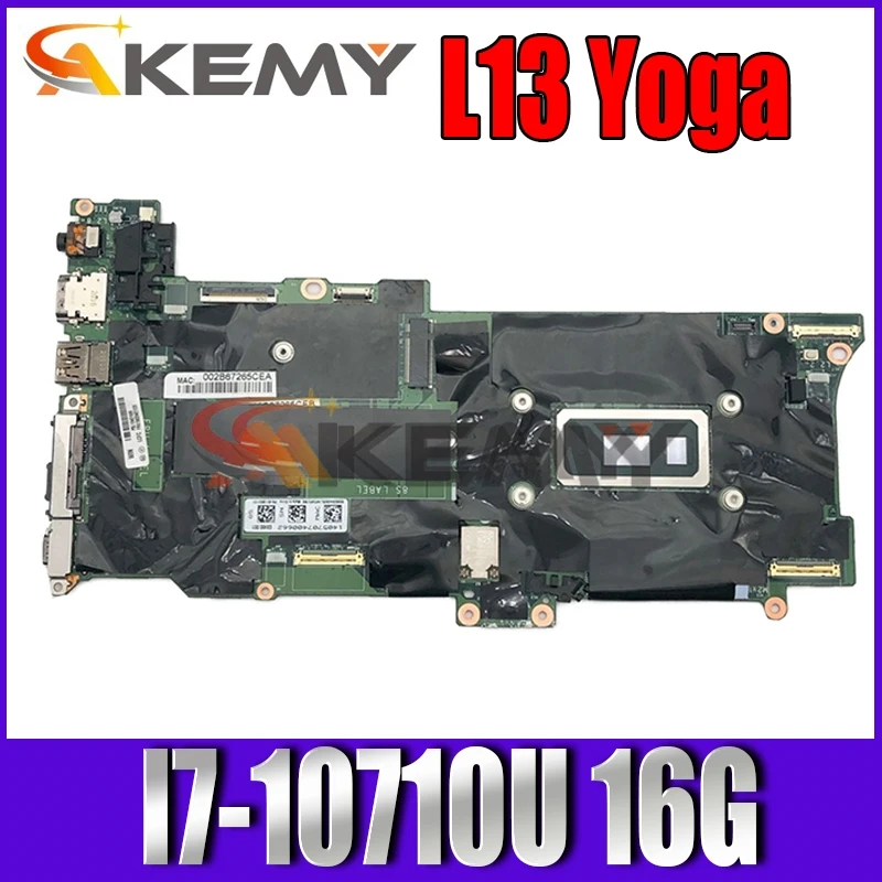

GX490 NM-C661 For X1C X1 Carbon 8th Gen X1 Yoga 5th Gen laptop motherboard With CPU I7-10710U RAM 16G mainboard