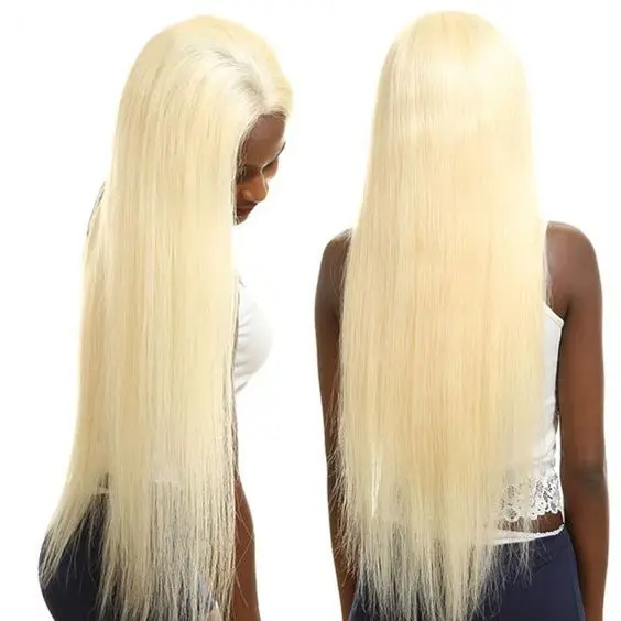 

8-24 Inches Pre Plucked 613 Blonde Human Hair Wigs 100% Virgin Peruvian Human Hair Lace Front Wig For Caucasian Woman, #1,#1b, natural color, #2, #4,#27, #30, #613