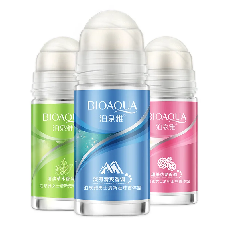 

OEM ODM bioaqua moisturizing refreshing fragrance roll-on antiperspirant deodorant for men and women
