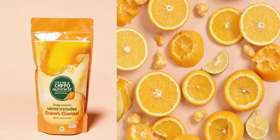 Orange Peel Powder in a Spice Jar