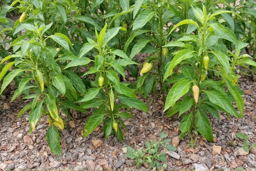 Comparison of different chili pepper varieties growing in Yuma AZ test garden